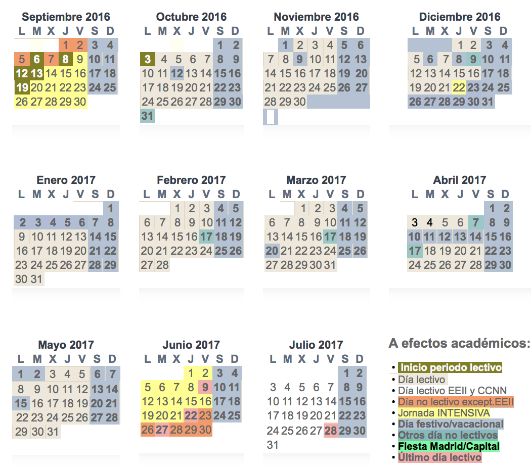 Calendario